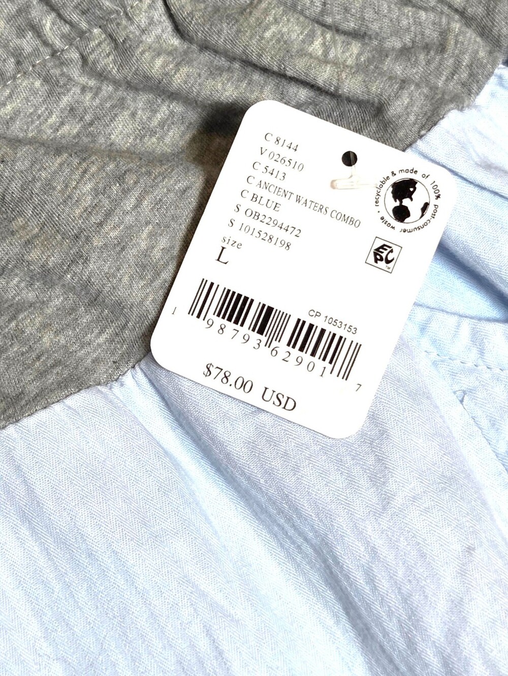 Free People Free-Est Heather Relaxed Jogger Pants Ancient Waters Blue Large NWT - Picture 9 of 16